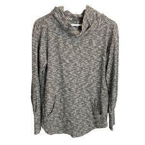 PrAna Frieda Gray Cowl Neck Pullover Womens Sz XS Athleisure Gorpcore Cozy Soft‎
